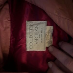 Collection D’Artisan leather s jacket from the 90s